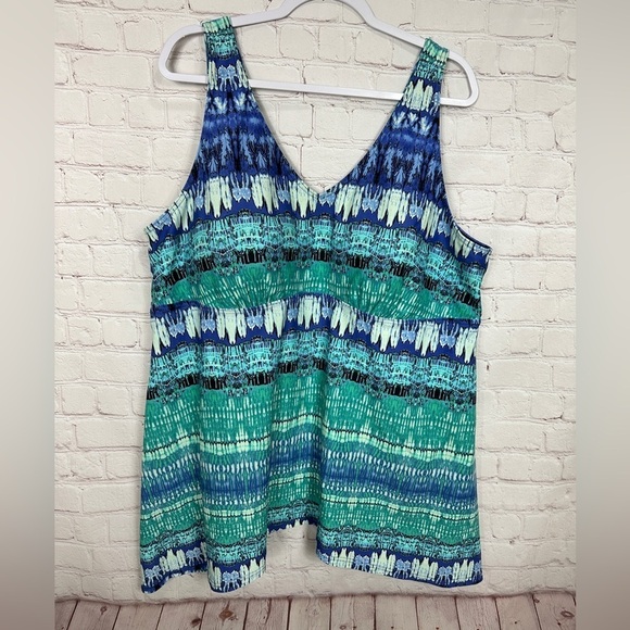 Coldwater Creek Sz 24 Bathing Suit Swimdress‎ Beach Swim Full Coverage - Picture 1 of 6